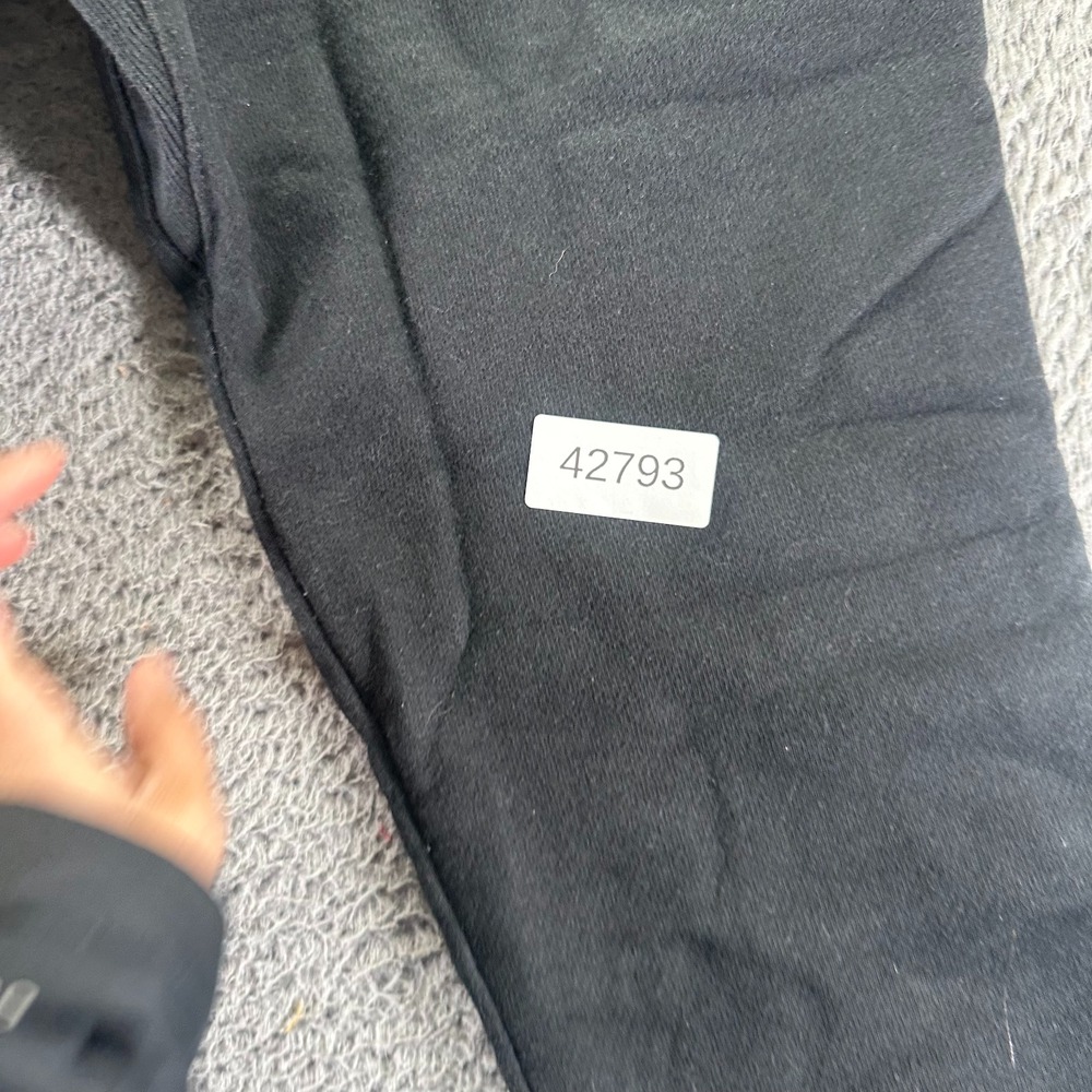 Vintage Champion Reverse Weave Sweatpants Mens S Black Lined Joggers Tapered - Picture 9 of 9